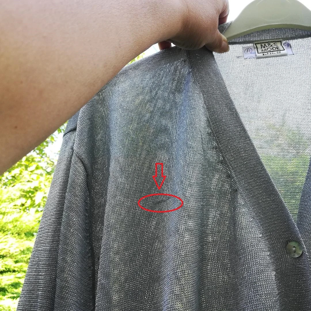 Lichte zilvergrijze vest met lange mouwen maat EUR T.XXL (onvolkomenheden) – photo 18